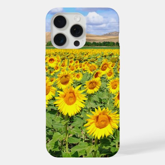 ひまわりの畑 iPhoneケース (裏面)