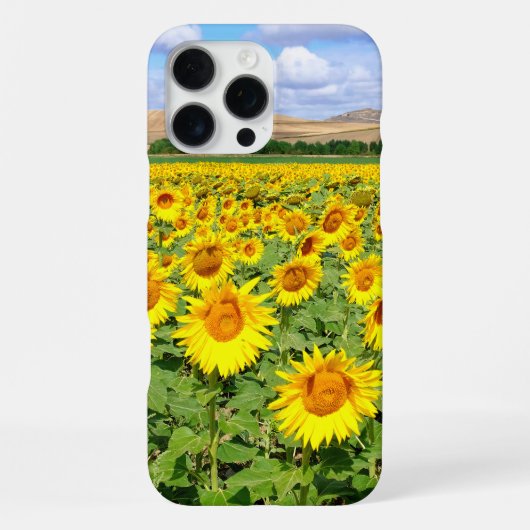 ひまわりの畑 iPhoneケース (裏面)
