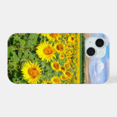 ひまわりの畑 iPhone 15ケース (裏面横)