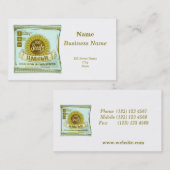 ひまわりの種子 名刺 (正面/裏面)