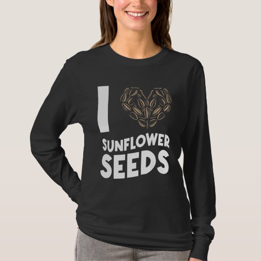 ひまわりの種 ナッツ スナック かわいい Tシャツ (正面)