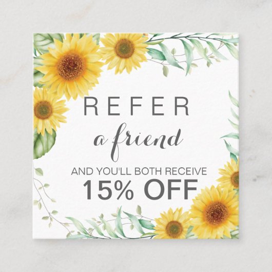 ひまわりの紹介カード 紹介カード (正面)