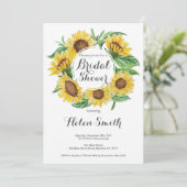 ひまわりの結婚前お披露目パーティー招待状 招待状 (スタンド正面)