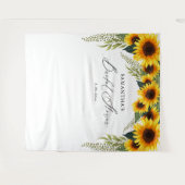 ひまわりの結婚前お披露目写真用背景 タペストリー (正面(横))