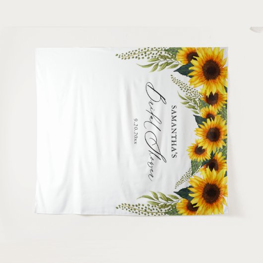 ひまわりの結婚前お披露目写真用背景 タペストリー (正面(横))