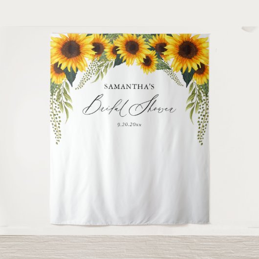 ひまわりの結婚前お披露目写真用背景 タペストリー (正面)