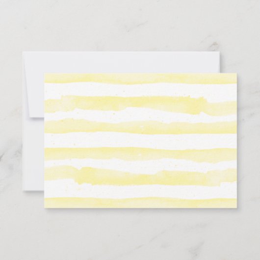 ひまわりの結婚式の受付カード 招待状 (裏面)