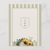 ひまわりの結婚式詳細同封カード エンクロージャーカード (裏面)