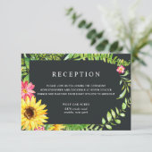 ひまわりの結婚式 受付カード エンクロージャーカード (スタンド正面)