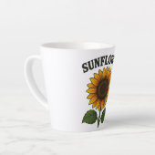 ひまわりの絵入りマグカップ カフェラテマグ (左アングル)