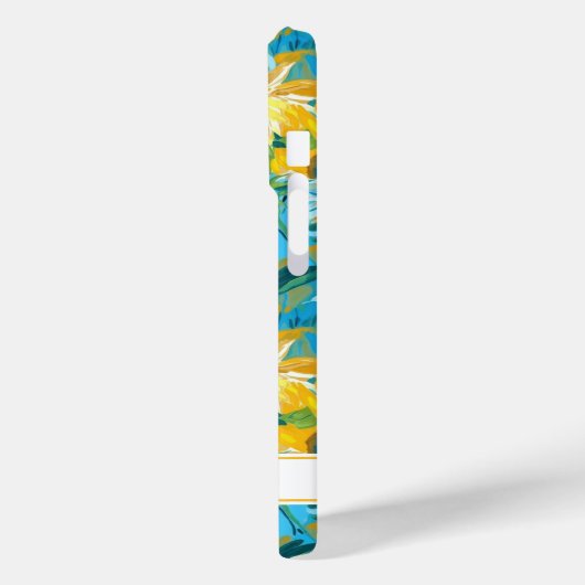 ひまわりの絵 モノグラム Case-Mate iPhoneケース (裏面 / 左)