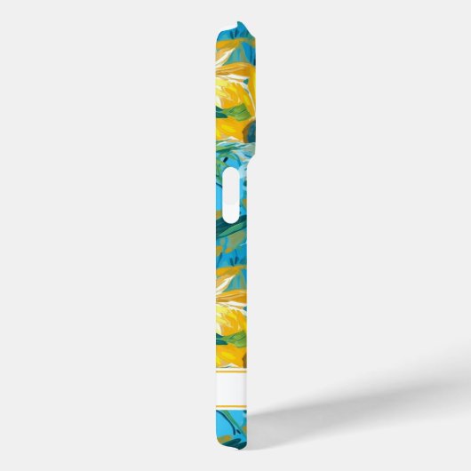 ひまわりの絵 モノグラム Case-Mate iPhoneケース (裏面 / 右)