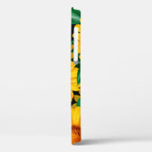 ひまわりの継ぎ目のない模様。背景(黄) Case-Mate iPhoneケース (裏面 / 左)