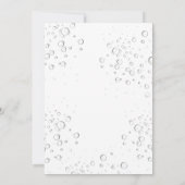 ひまわりの緑の応援は誕生日を泡立てる 招待状 (裏面)