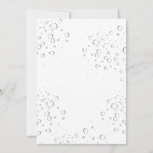 ひまわりの緑の応援は誕生日を泡立てる 招待状 (裏面)