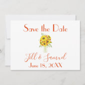 ひまわりの美しい花瓶 セーブザデート (正面)