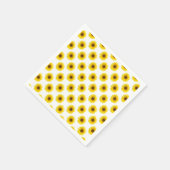 ひまわりの背景 スタンダードカクテルナプキン (角)