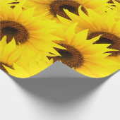 ひまわりの背景 ラッピングペーパー (角)