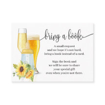 ひまわりの花が本の泡を持って来る赤ちゃんシャワー挿入