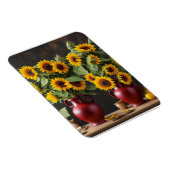 ひまわりの花で静かな生活 マグネット (右側)