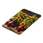 ひまわりの花で静かな生活 マグネット (左側)