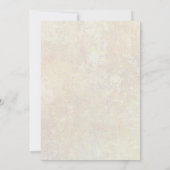 ひまわりの花とつる植物ブライダルシャワー 招待状 (裏面)