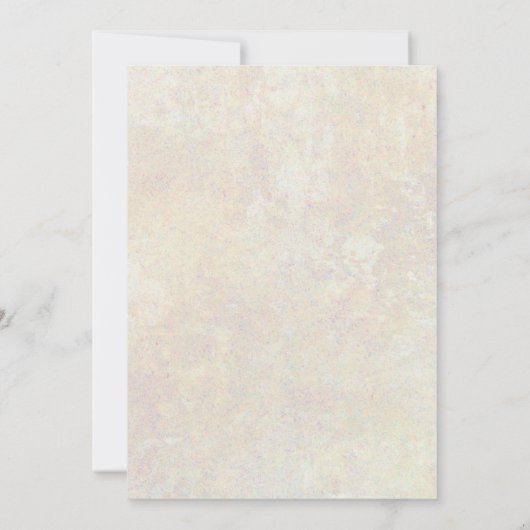 ひまわりの花とつる植物ブライダルシャワー 招待状 (裏面)