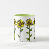 ひまわりの花とのまわりに マグカップ (中央)