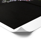 ひまわりの花とアスターPOSTER ポスター (角)