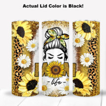 ひまわりの花とデイジーの花と母の生活テーマ