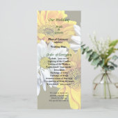 ひまわりの花とデイジー結婚式 プログラム (スタンド正面)