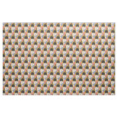 ひまわりの花とデイジー花の模様 ファブリック (ヤード)