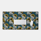 ひまわりの花とデイジー、夏の庭2 デスクマット (キーボード&マウス)