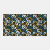 ひまわりの花とデイジー、夏の庭2 デスクマット (正面)