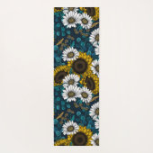 ひまわりの花とデイジー、夏の庭2 ヨガマット (裏面)