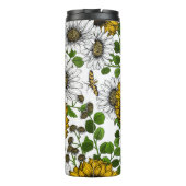 ひまわりの花とデイジー、夏の庭3 タンブラー (裏面)