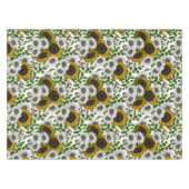 ひまわりの花とデイジー、夏の庭3 テーブルクロス (正面(横))