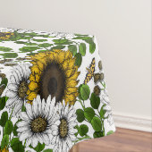 ひまわりの花とデイジー、夏の庭3 テーブルクロス (インサイチュ)