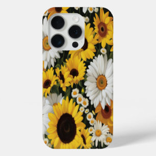 ひまわりの花とデイジー#50 - iPhone 15 Proケース
