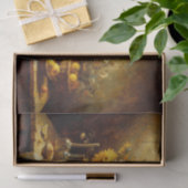 ひまわりの花とフルーツ絵を描の切り離し 薄葉紙 (ギフト)