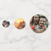 ひまわりの花と写真 コンフェッティ (裏面)