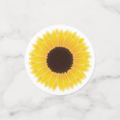 ひまわりの花と写真 コンフェッティ (スモール正面)