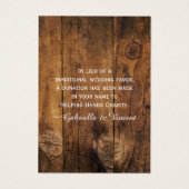 ひまわりの花と園散水缶結婚のチャリティー (裏面)