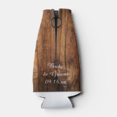 ひまわりの花と庭の散水缶結婚式の引き出物 ボトルクーラー (裏面)