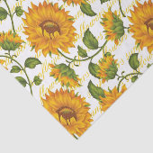 ひまわりの花と文字ティッシュペーパー 薄葉紙 (詳細)