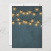 ひまわりの花と明るい田舎のカップルのシャワー 招待状 (裏面)