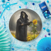 ひまわりの花と死神 ペーパープレート (パーティー)