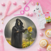 ひまわりの花と死神 ペーパープレート (パーティー)