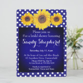 ひまわりの花と水玉模様No5 招待状 (スタンド正面)