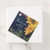 ひまわりの花と石板素朴カントリー赤ちゃんシャワー フェイバータグ (インサイチュ)